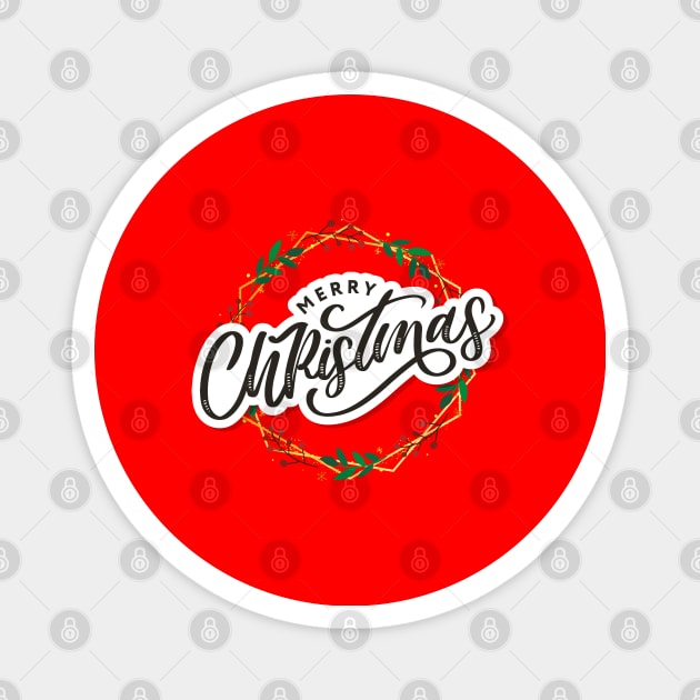 Merry Christmas Magnet by SSK designs